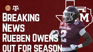 BREAKING NEWS: RB Rueben Owens expected to MISS the SEASON