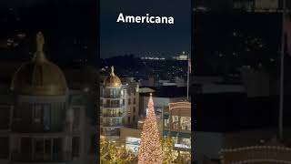 Christmas tree is up in Americana