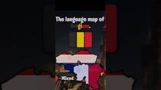 The Language Map Of Belgium #belgium #europe #language #geography #country #map #flag #maps #flags