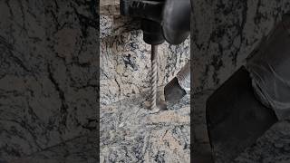 How to Drill Through 30mm GRANITE in 10 Seconds #bosch #granite#tips