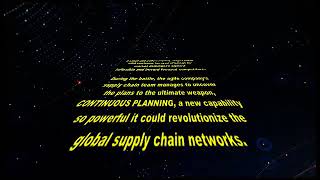 Supply Chain Wars: Episode IV – A New Hope