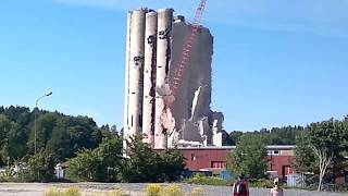 Slow demolition of old building in Norrtälje, Sweden. , 2016.