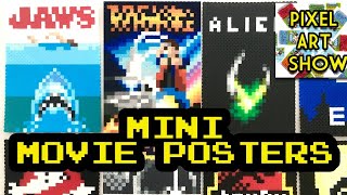 Perler Bead Mini Movie Posters - Pixel Art Show