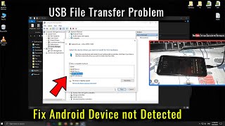 How To Fix Android Device not detected when connected to PC | USB File Transfer Problem