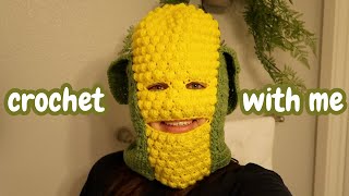 crochet with me (corn balaclava)