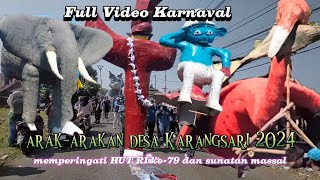 FULL Arak arakan Desa Karangsari 2024 ❗❗❗ Memperingati HUT RI ke-79 Dan Shunatan Massal