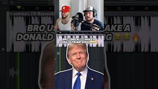 He made a diss song using TRUMP AI voice 😂 #trump #ai #biden