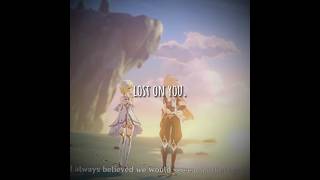 A very heart warming moment || lumine and aether edit || lost on you || #genshin #lumine #aether