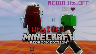 Why I QUIT Minecraft Bedrock...