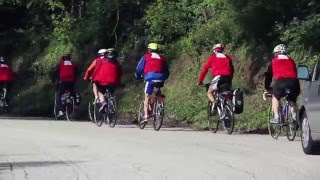 In bici da Fabriano a Piazza del Popolo per la manifestazione dei pensionati. Roma 19 maggio