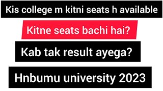 uttarakhand anm gnm paramedical bsc nursing mop up round result 2023#hnbumu university 2023