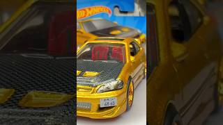 Custom hot wheels honda civic #hotwheelscustom #hotwheels