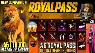 A6 Royal Pass 5 Upgradable Guns | New X-Suit | New Super Cars | New Lion Companion | PUBGM