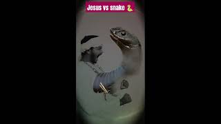 Jesus priest vs big snake monster who will win #jesus #priest #snake #devilmonster 🙏🙏❤️