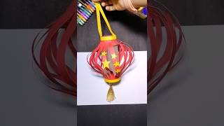 Hanging lamp making at home | #34 #shorts #artandcraft #trending #viral #youtubeshorts #origami