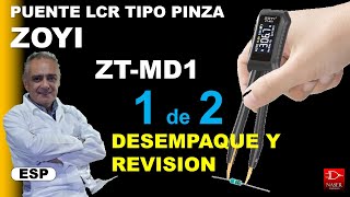 ZOYI ZT-MD1 Puente LCR tipo Pinza, revisión general. 1 se 2