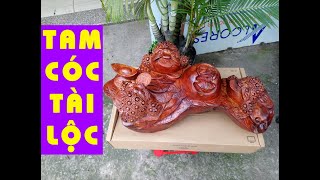 Tượng Thiềm Thừ ngồi trấn chum tiền gỗ hương 🌳 Tượng Cóc 3 Chân [vankhanhan.com]