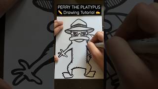 Everyone Can Draw! - PERRY THE PLATYPUS ✍️ Drawing tutorial 😀✏️ #phineasandferb #perrytheplatypus