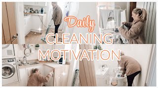 CLEAN WITH ME CLEANING MOTIVATION | DAILY LAUNDRY AND UTILITY RESET | Emma Nightingale