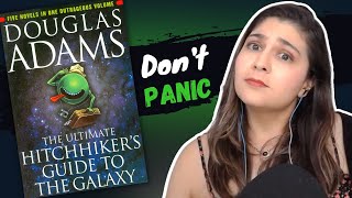 The world ends, but DON'T PANIC (Hitchhiker's Guide to the Galaxy trilogy | Douglas Adams)