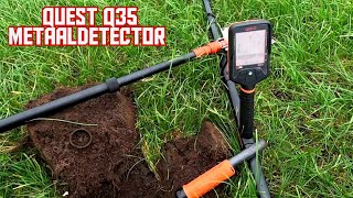 Zoeken met de Quest Q35 metaaldetector