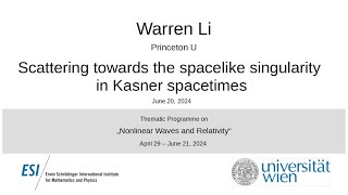 Warren Li - Scattering towards the spacelike singularity in Kasner spacetimes