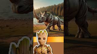 SUPERHEROES But RHINO | Characters from (marvel & DC) #avengers #shorts #marvel