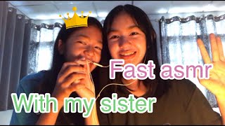 Fast asmr 45 triggers with my sister