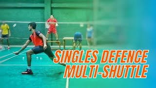 Singles Defence Training with Multi-Shuttle |RSBA|SRI LANKA|