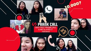 Our first PRANK CALL!! || We slayed it || Umiyak sila ! Haha