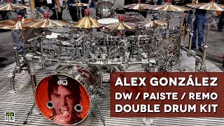 The extreme DW & Paiste drum kit of Maná drummer Alex González