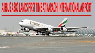 Emirates A380-800  (Burj Khalifa View)  Dubai To Karachi Amazing