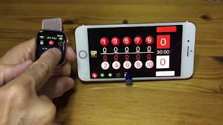 Gateball Score App demo for Apple Watch and iPhone/iPad