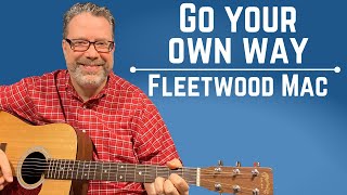 EASY Way to play Go Your Own Way by Fleetwood Mac - Guitar Lesson