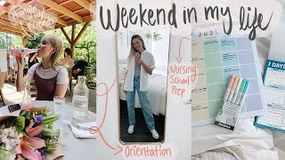 Weekend in my Life | Nursing School Orientation + Prep, Blazer Game, & time with friends