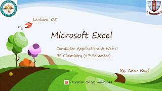 Computer Applications & Web II Lecture 05