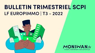 🏛 SCPI LF Europimmo - Bulletin du T3 2022