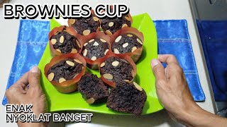 BROWNIES CUP ENAK NYOKLAT BANGET