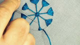 Beautiful Hand embroidery | circle shape embroidery | embroidery with pearl |