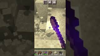 Netherite Shovel VS Enchanted Wooden Shovel #shorts