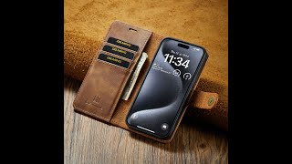 Dgmingcase.com iPhone 15 Pro Max Wallet Magnetic Case