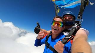 Pat's first tandem over WNY Skydiving