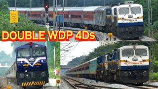 DOUBLE DIESELS | MULTI WDP 4D locomotives | JANSHATABDI EXPRESS | Indian Railways