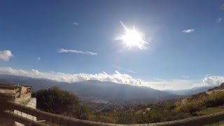 The ride down to Orgiva, Southern Spain. A big weed plant is a reward.