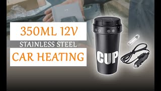 350ml 12V Stainless Steel Car Heating Cup | Smart Heat Mug: Keep Warm in Style! #SmartHeatMug