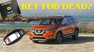 How to start NISSAN ROGUE with dead key fob battery?