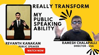 Director from USA Reviews Revanth Kanakam Academy: Best Public Speaking Training Worldwide #viral