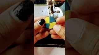 Fabric Button Making At Home #shorrts #shortsfeed #sewinghacks