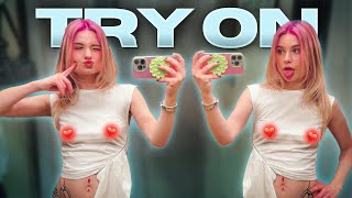 [4K] Valeria Vee | Crop Top Try On Haul #fashionhaul #stylish