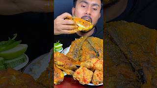 Big Pangas Fish Fry Eating #mukbang #asmr #eatingasmr #eating #shortvideo #reelsvideo #viralvideo